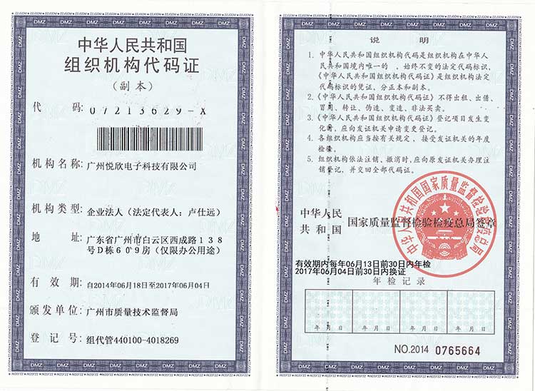 广州人生就是搏电子科技有限公司机构代码